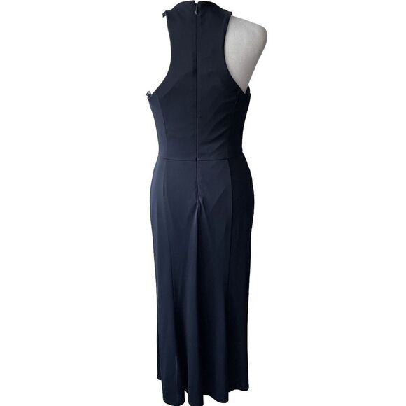 Cinq A Sept Womens Lezlie Crew Neck Sleeveless Midi Sheath Dress Navy Size 4 - Picture 5 of 5